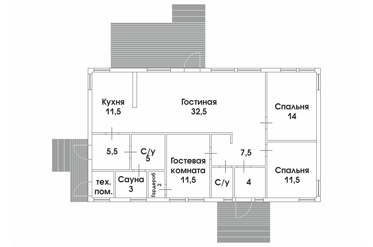 Дом 140 м² на участке 11,3 сот.