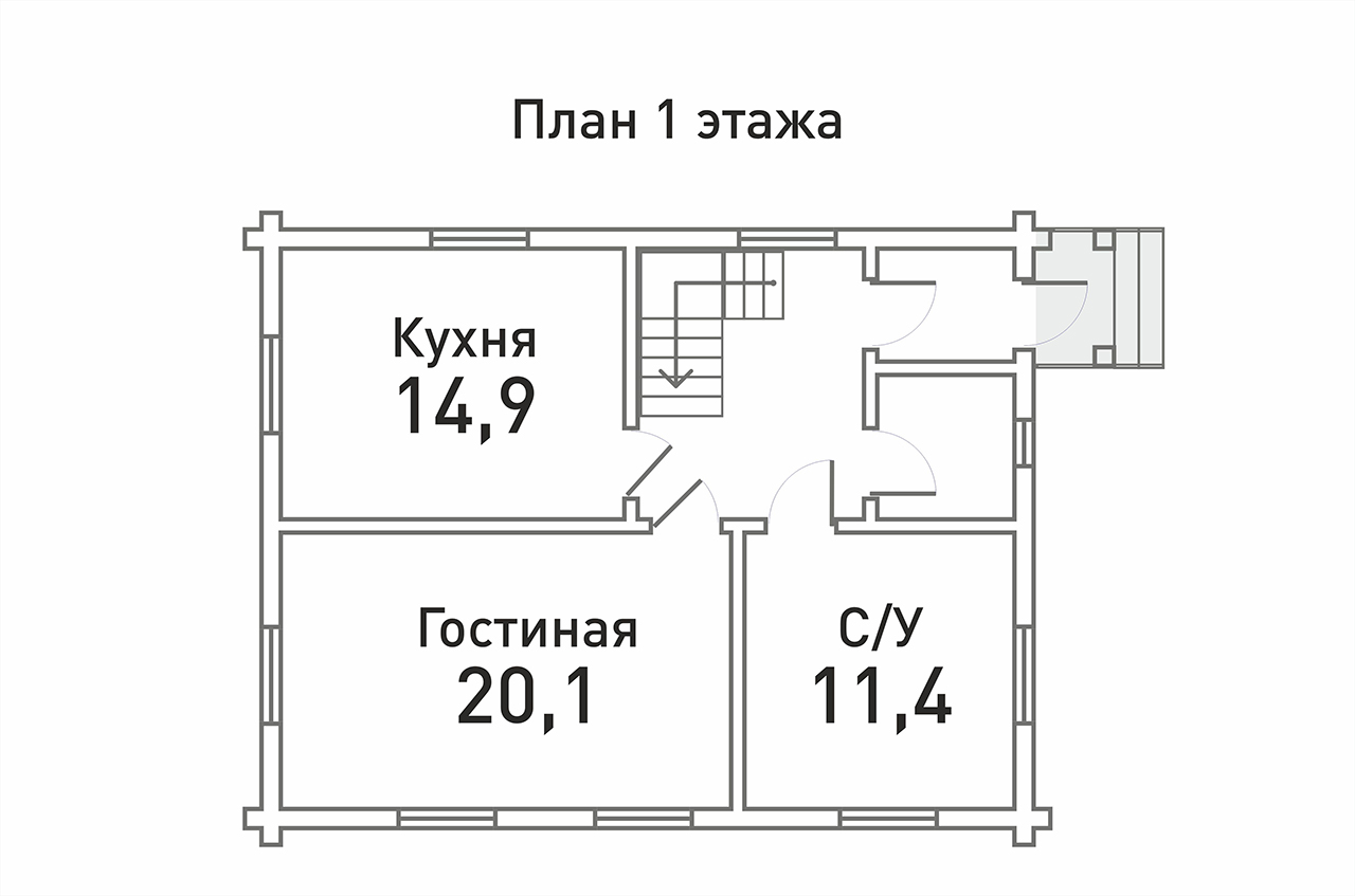 Дом 142,5 м² на участке 12 сот.