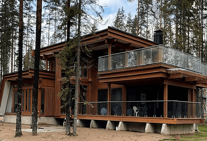 Дом 400 м²  на берегу Финского залива  на участке 22,5 сот