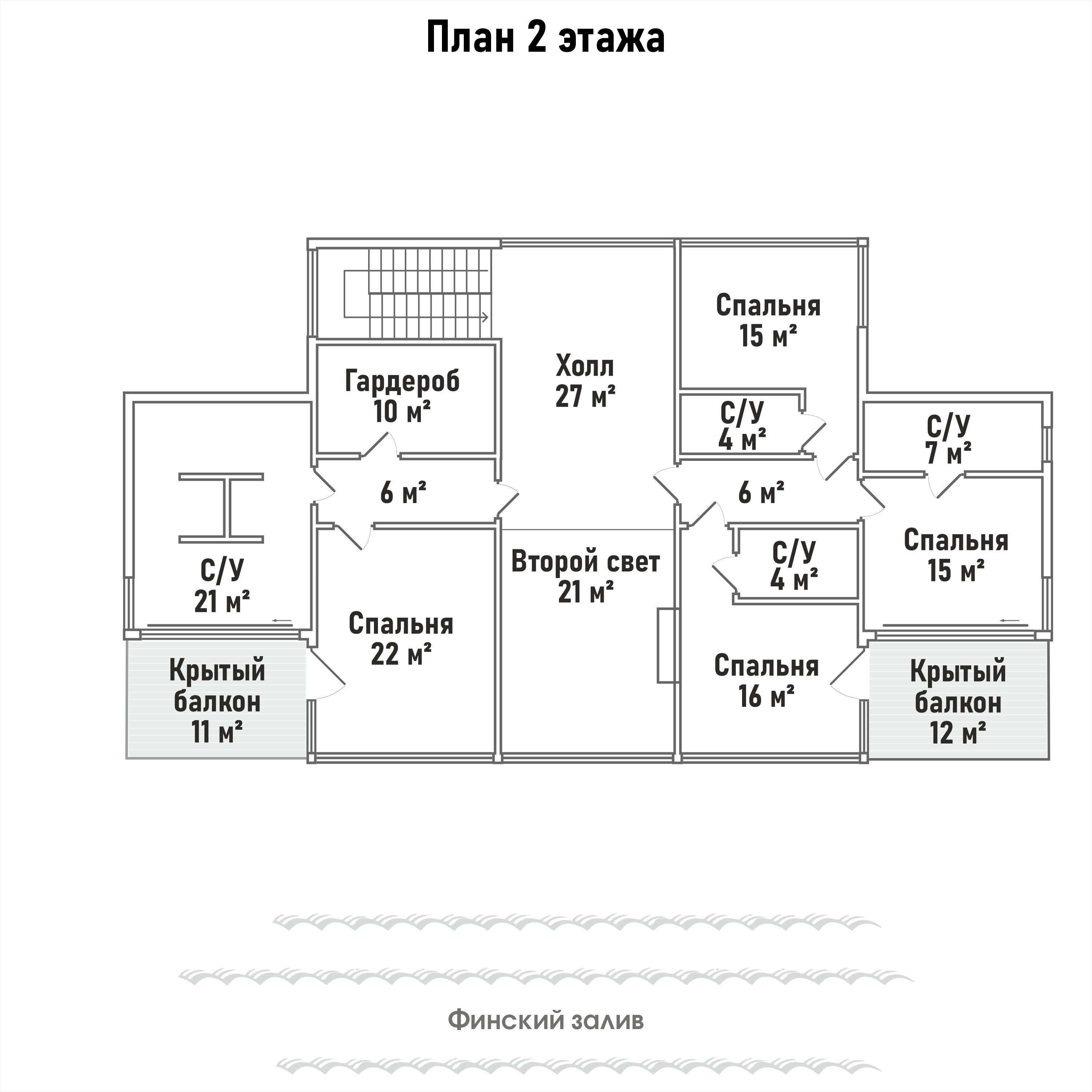 Дом 400 м²  на берегу Финского залива  на участке 22,5 сот